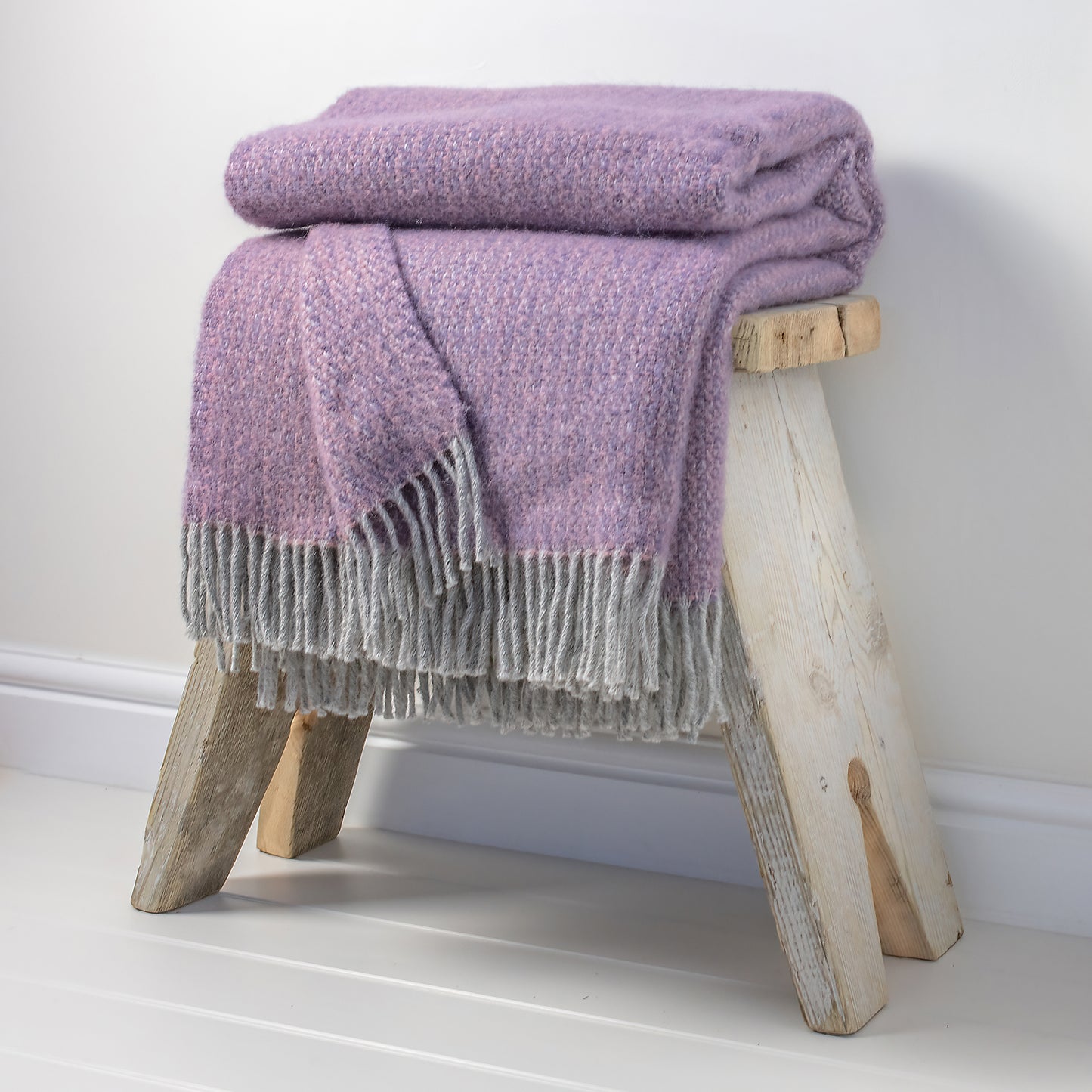 Pure Wool Throw – Heather