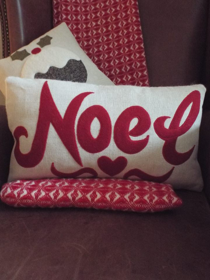 Handmade Christmas Pudding Cushion