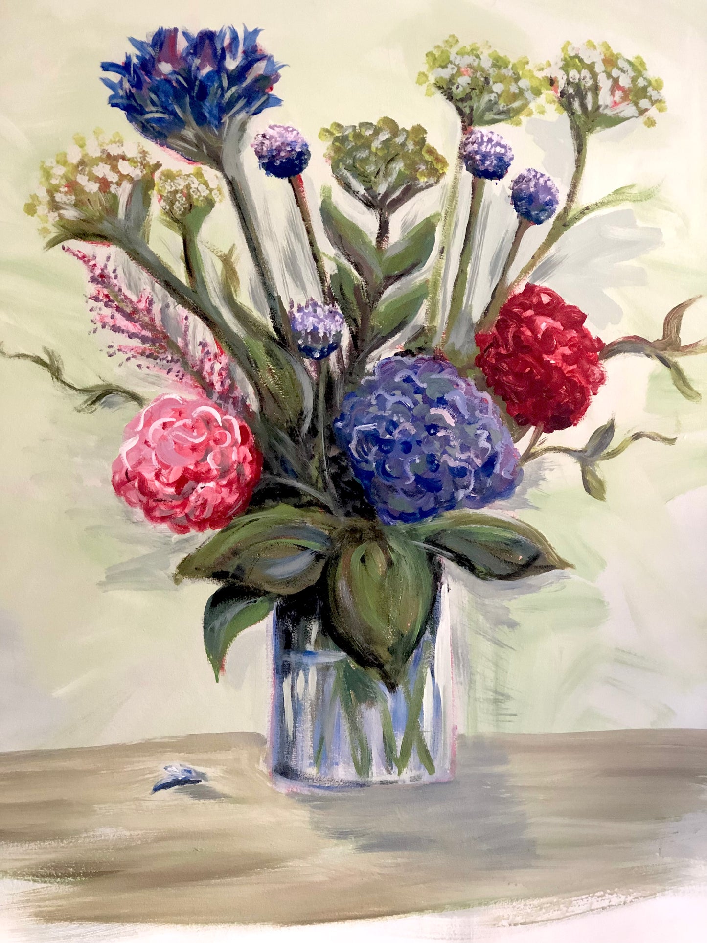 Pack of 4 Vase of Flowers Cards