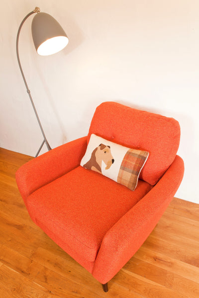 Handmade Airedale Terrier Cushion