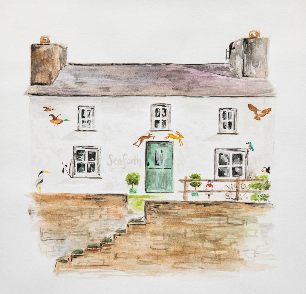 Seaforth cottage greetings card