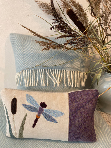 Handmade Dragonfly cushion