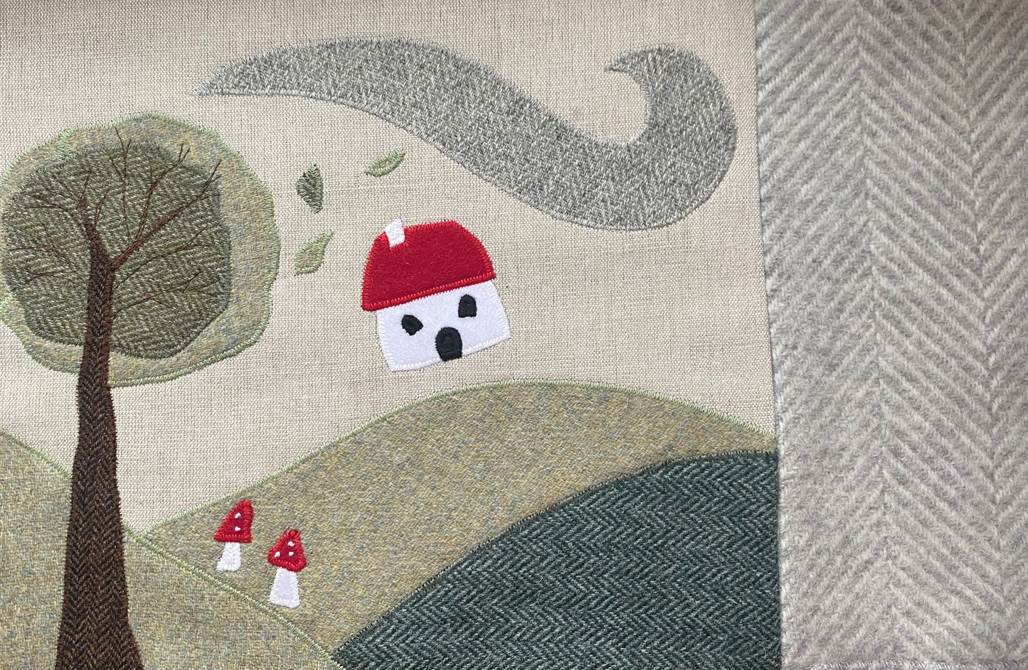 ‘The Little White House’ Handmade Cushion