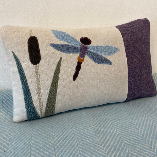 Handmade Dragonfly cushion