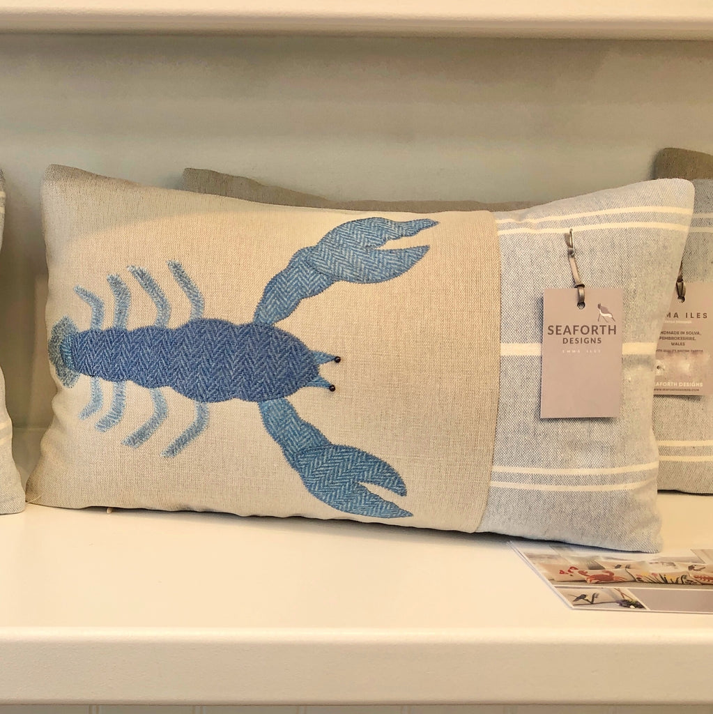 Handmade lobster cushion