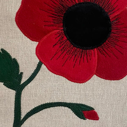 Poppy cushion