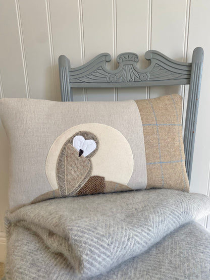 Handmade Barn Owl Cushion