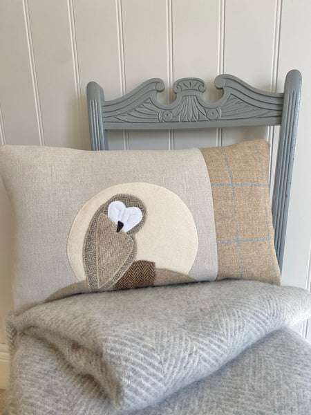 Handmade Barn Owl cushion