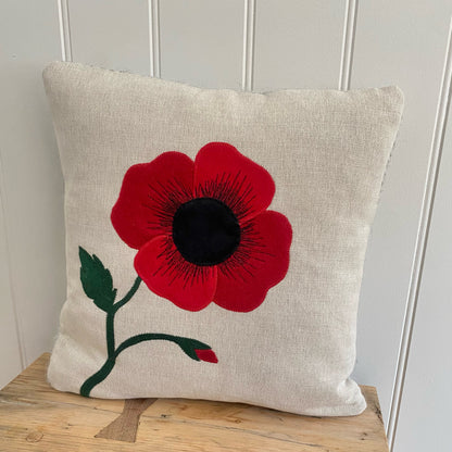 Poppy cushion