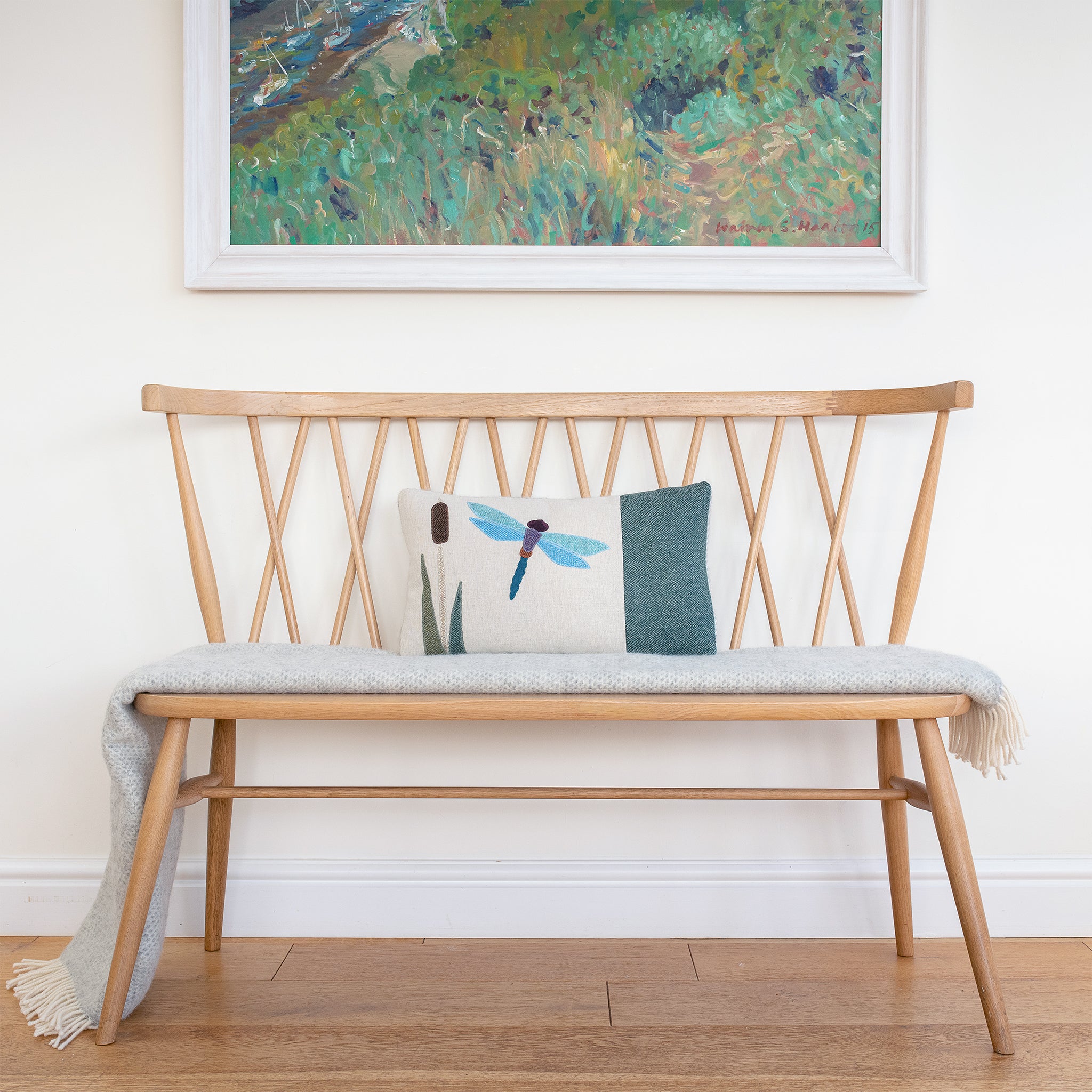 Handmade Dragonfly Cushion