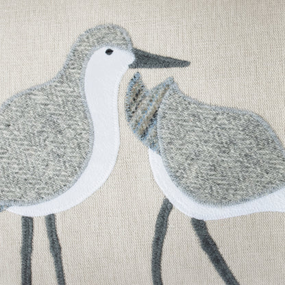 Close up Dunlin Cushions in Herringbone Fabric and Wool