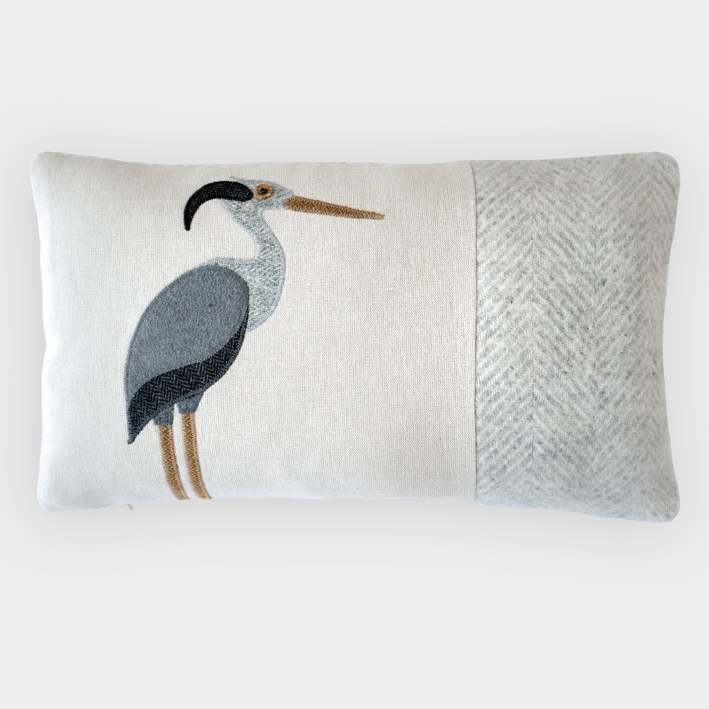 Handmade Heron Cushion