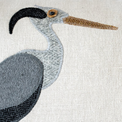 Handmade Heron Cushion