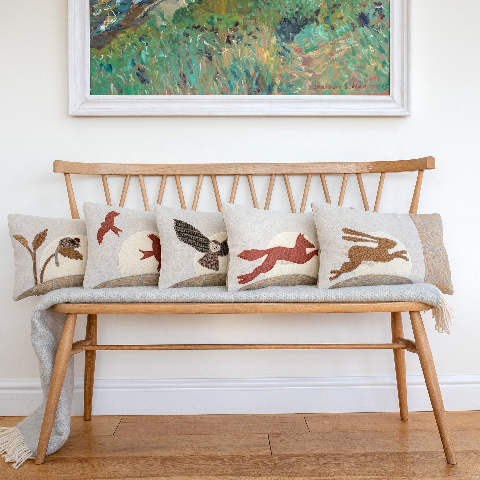 Handmade Twilight Leaping Cushion Collection