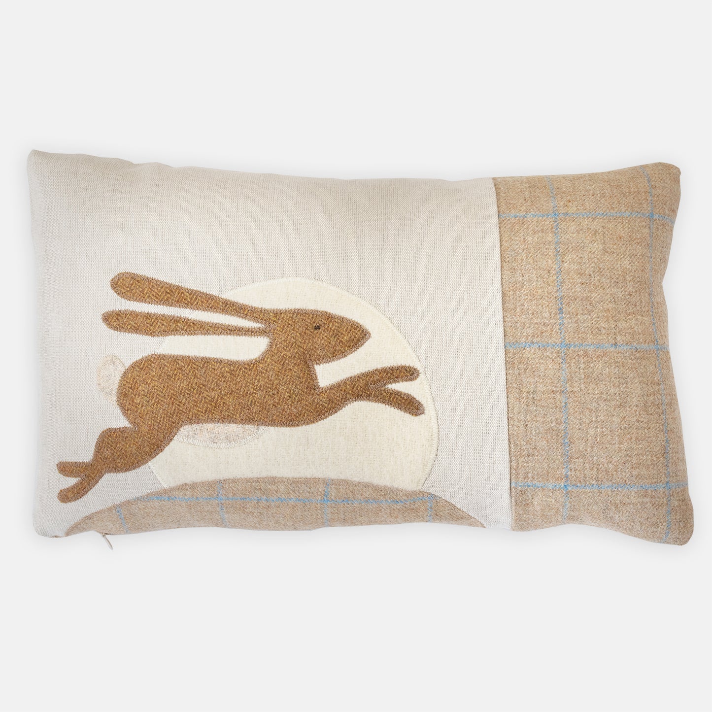 Handmade Leaping Hare Cushion