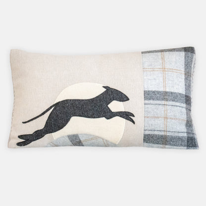 Handmade Leaping Hound Cushion