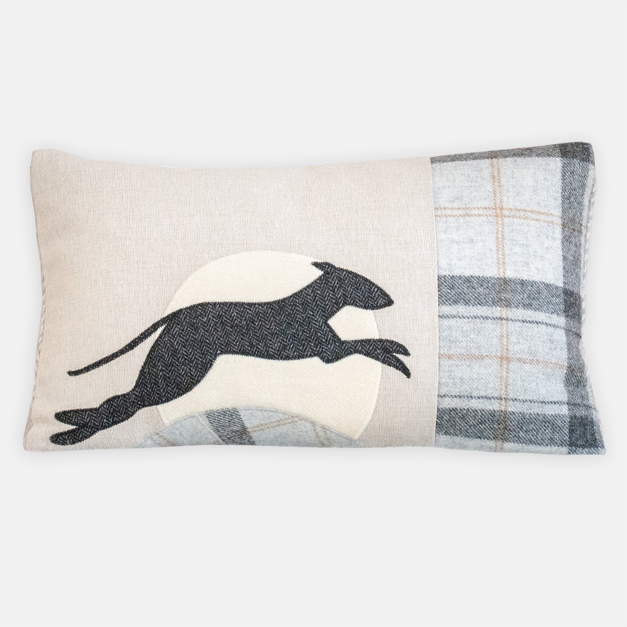 Handmade Leaping Hound Cushion