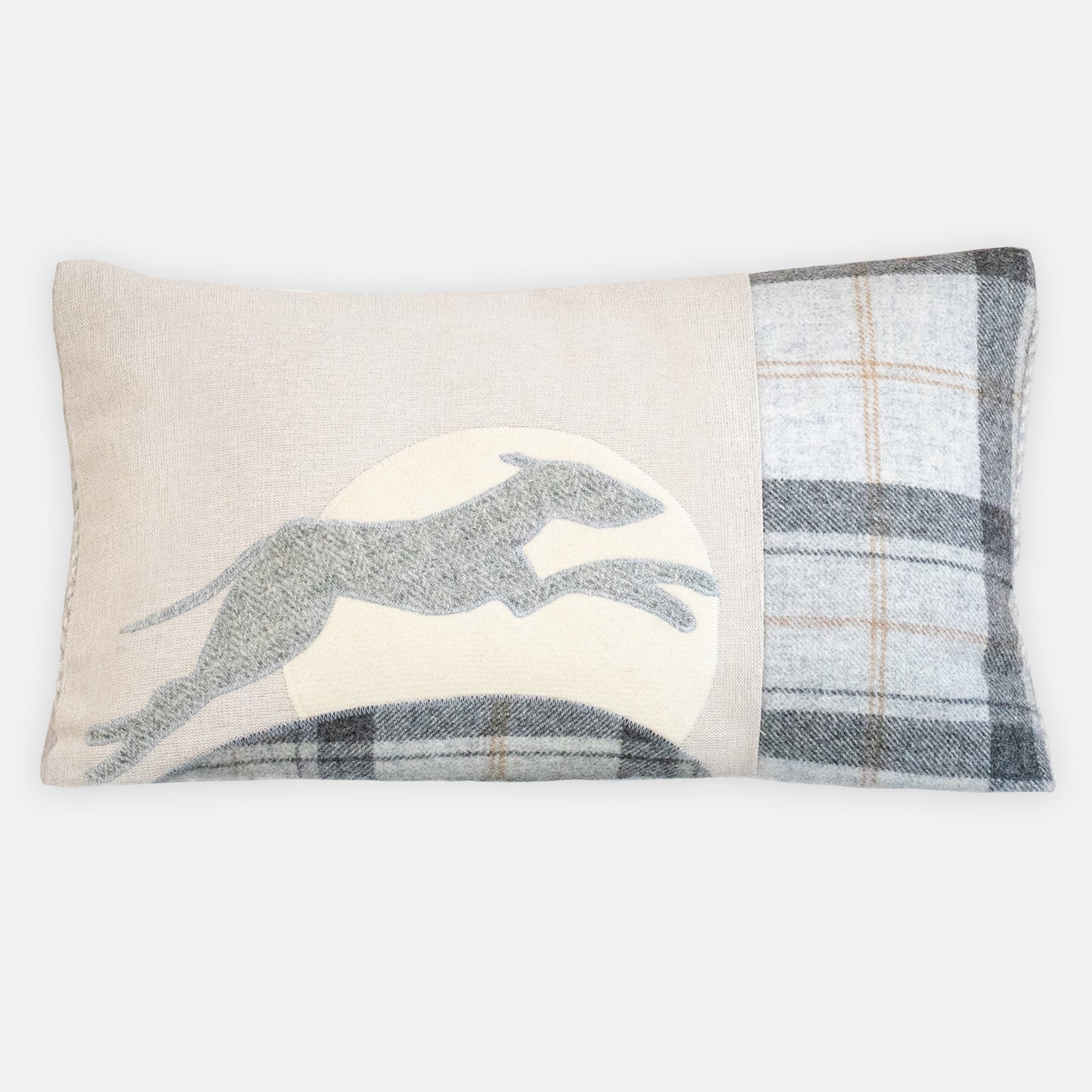 Handmade Leaping Hound Cushion
