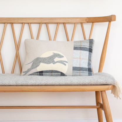 Handmade Leaping Hound Cushion