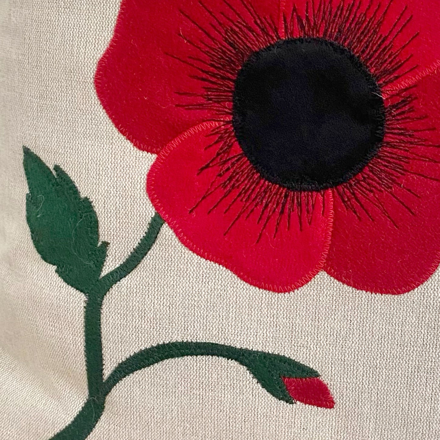 Poppy cushion