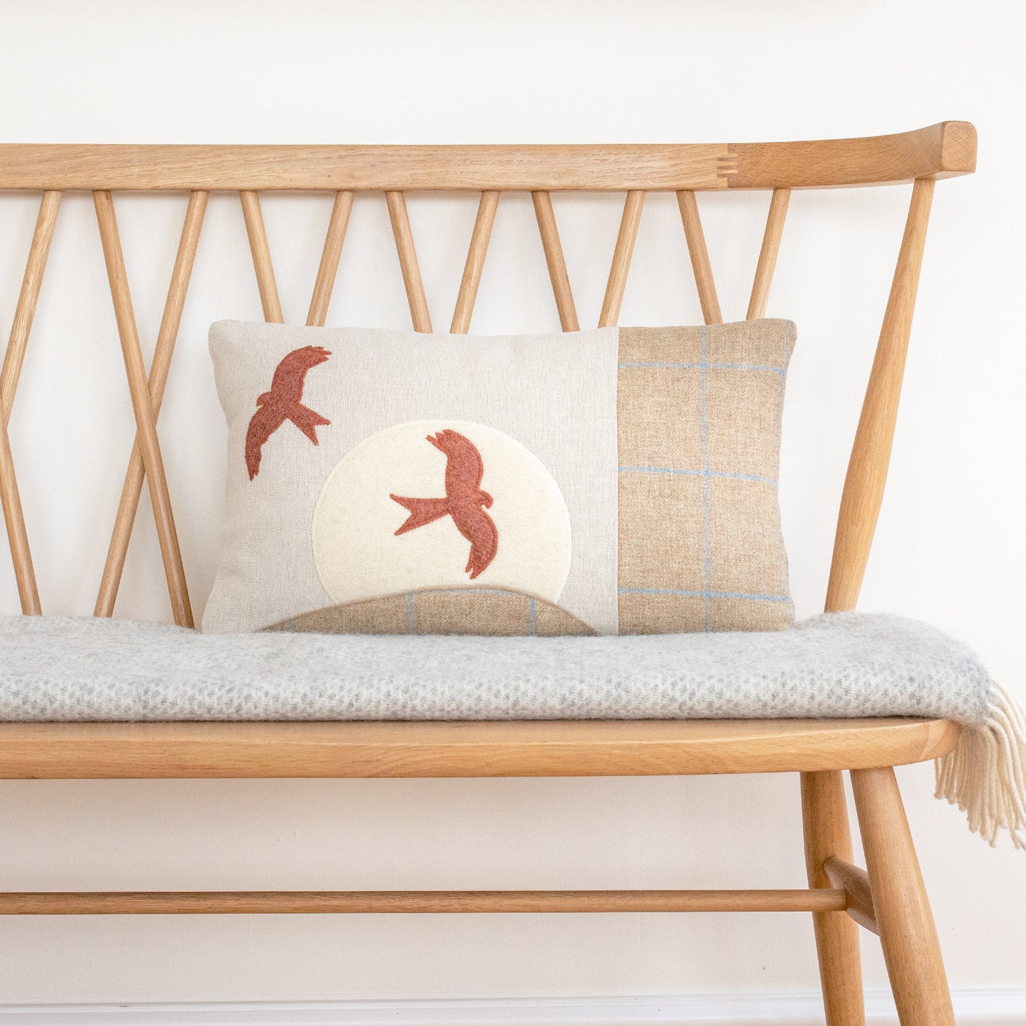 Handmade Red Kite Cushion