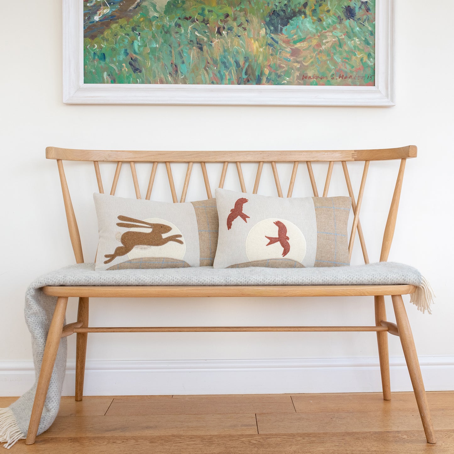 Handmade Red Kite Cushion