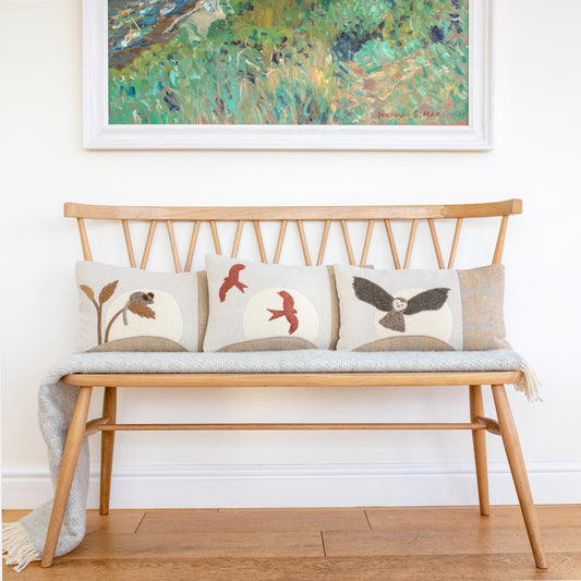 Handmade Red Kite Cushion