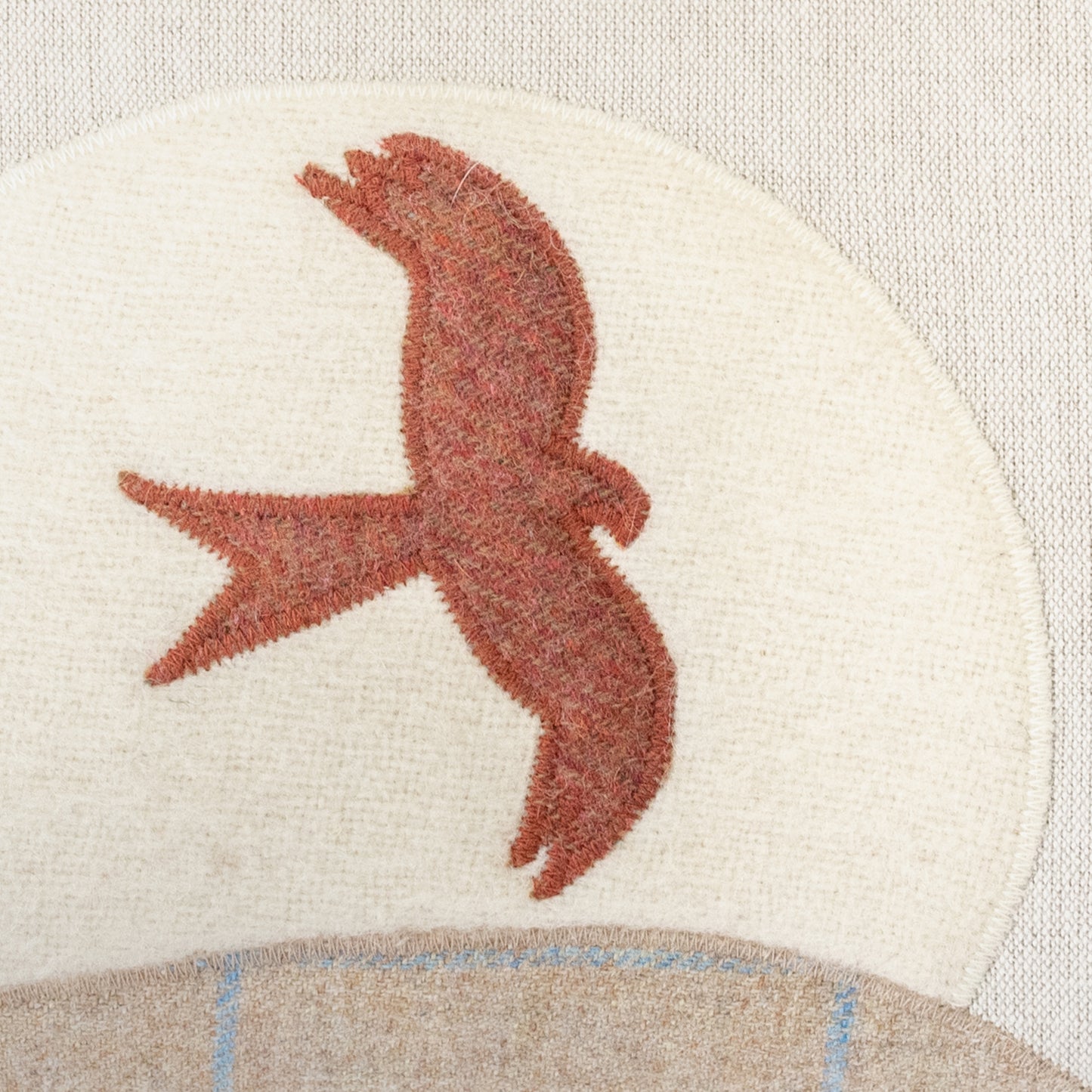 Handmade Red Kite Cushion