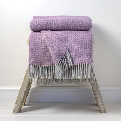 Pure Wool Throw – Heather