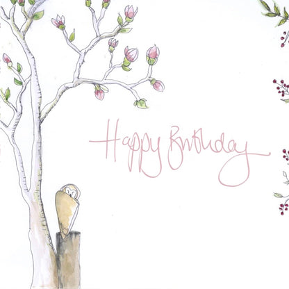 Owl & Magnolia ‘Happy Birthday’ Cards