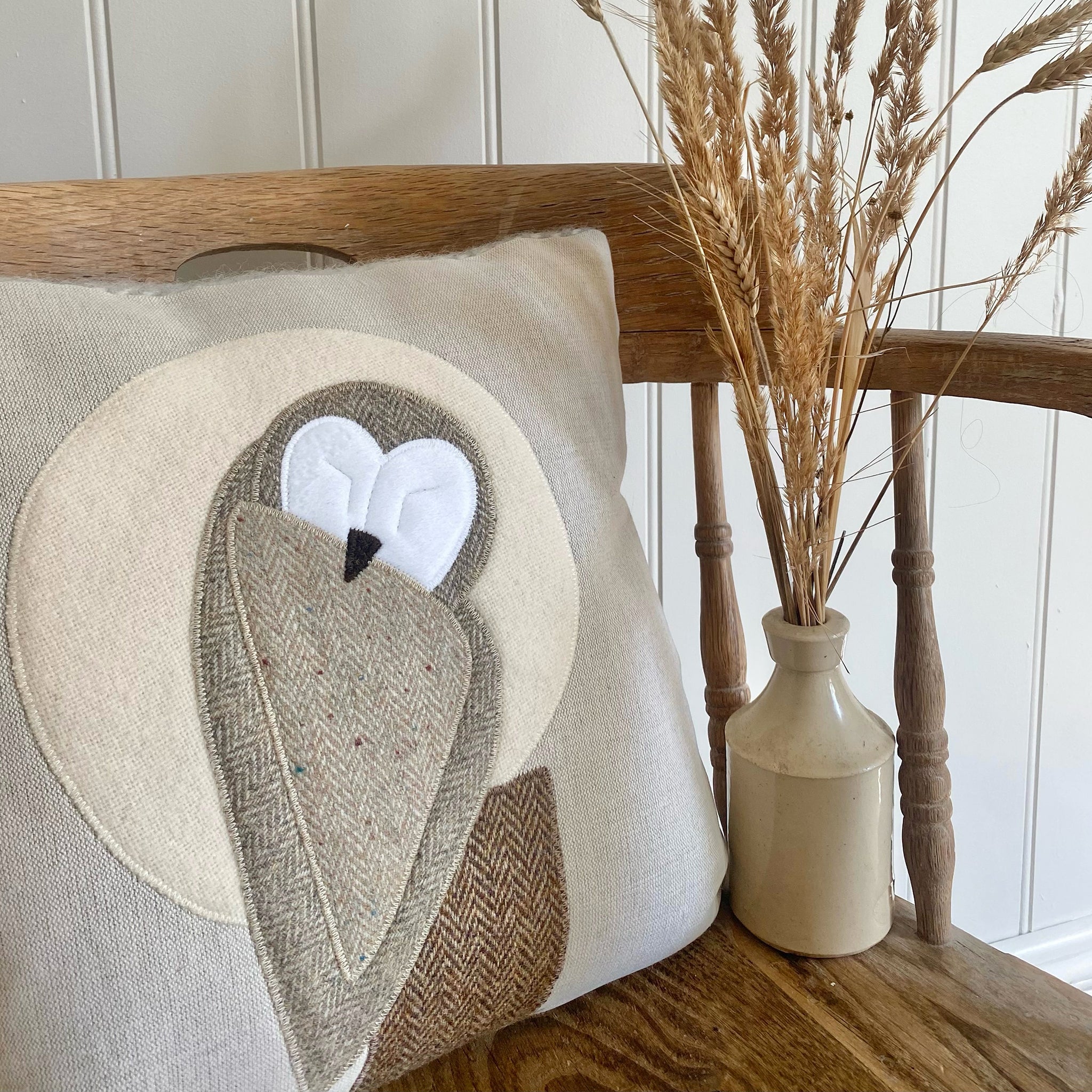 Handmade Barn Owl Cushion