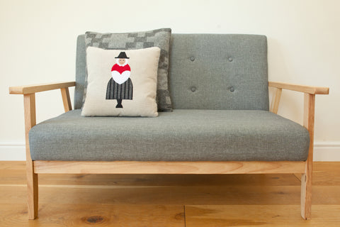 Handmade Welsh Lady Cushion