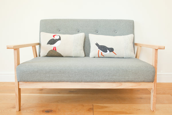 Handmade Puffin Cushion