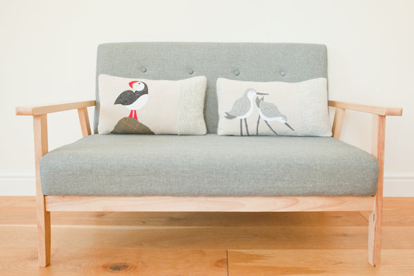 Handmade Puffin Cushion