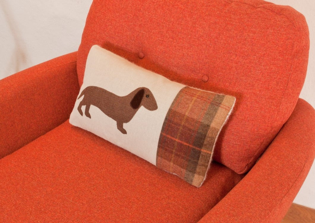 Handmade Dachshund cushion