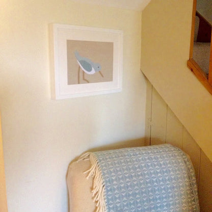 Handmade Framed Oystercatcher Applique Picture