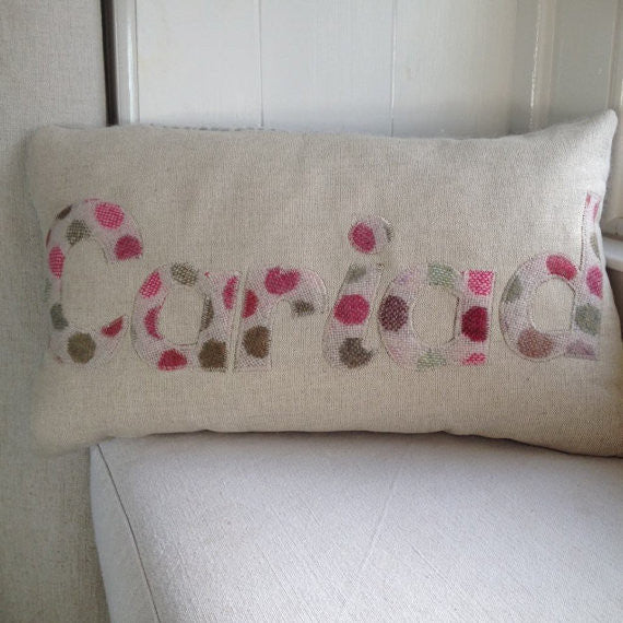 Handmade 'Cariad' Cushion in Melin Tregwynt