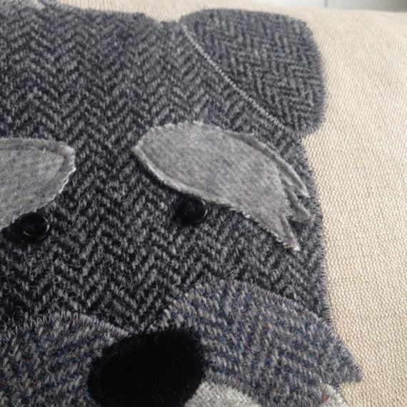 Handmade Schnauzer Cushion