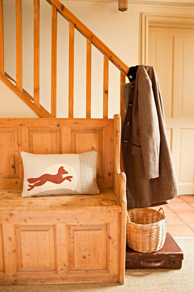 Handmade Leaping Fox Cushion