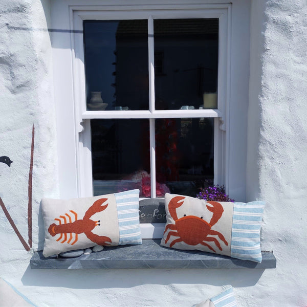 Handmade lobster cushion