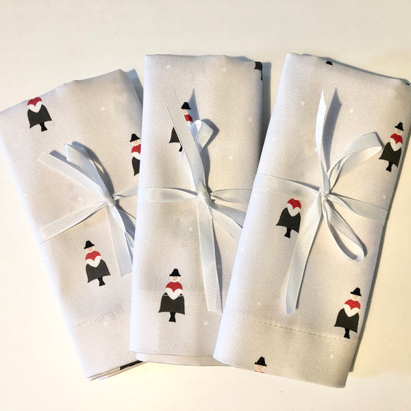 Welsh lady fabric tea towel