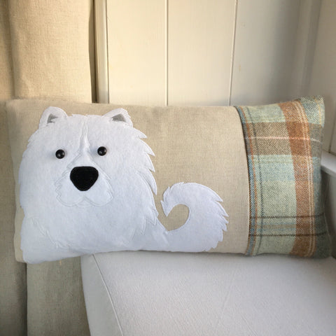 Handmade Samoyed dog cushion