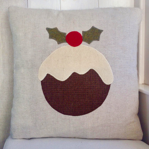 Handmade Christmas Pudding Cushion