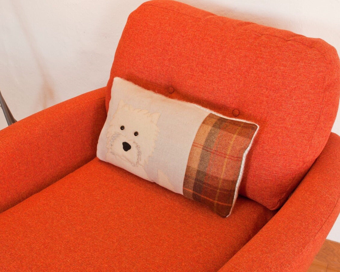 Handmade West Highland Terrier Cushion