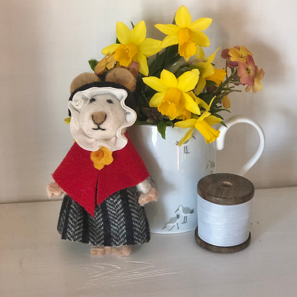 Welsh lady felt mouse.