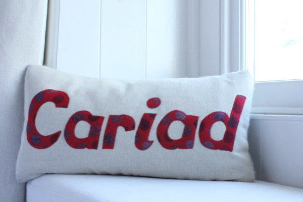 Handmade 'Cariad' Cushion